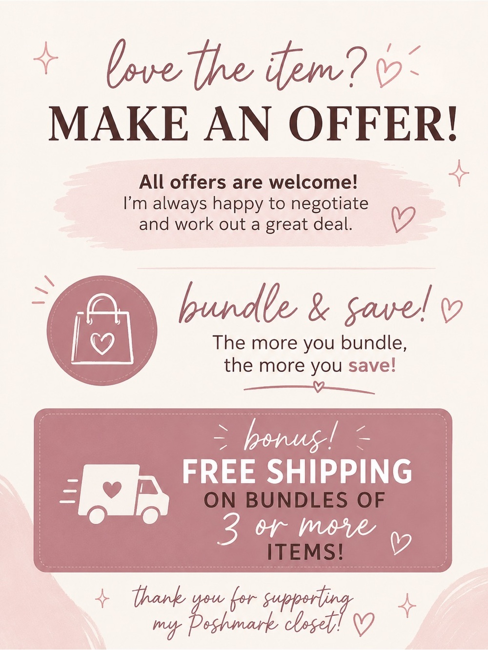 Poshmark Sale & Bundle Promotion Graphic